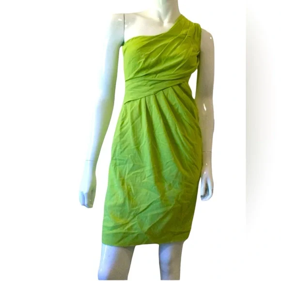 Moschino | Dresses | Moschino Cheap And Chic One Shoulder Midi Dress Size 6  In Green | Poshmark